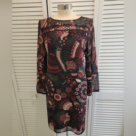 LOFT Dresses & Skirts - LOFT BLACK PRINT DRESS NWT